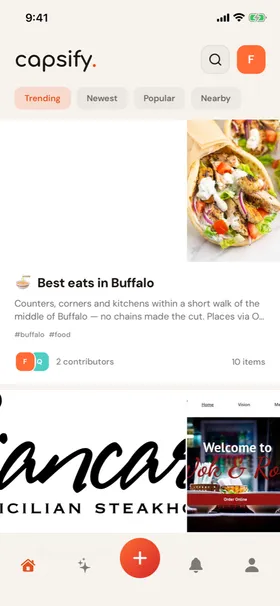 Capsify in light mode